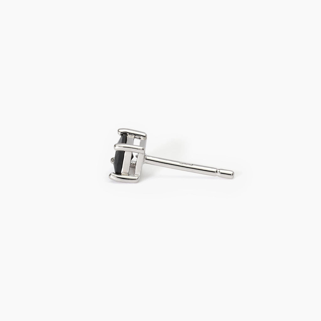 Monorecchino Mabina Uomo Punto di Vista Argento 925 Zircone Nero - vista 2