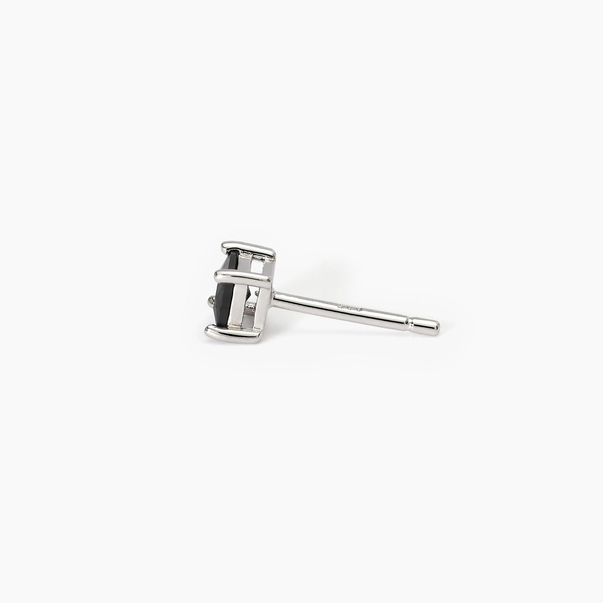 Monorecchino Mabina Uomo Punto di Vista Argento 925 Zircone Nero - vista 2