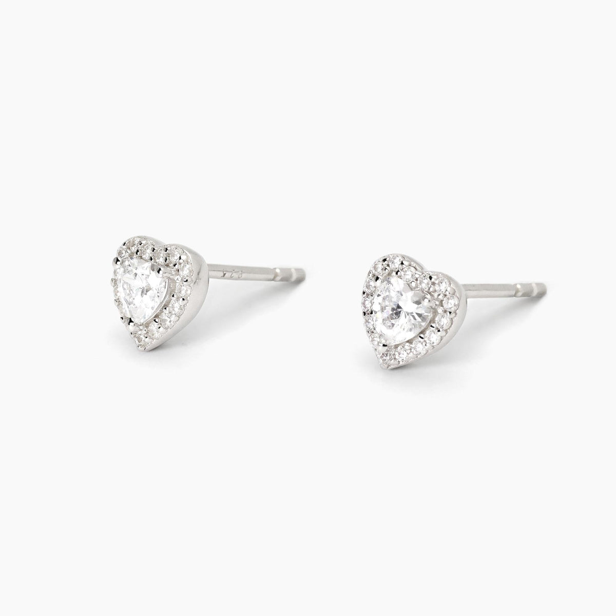 Orecchini Mabina Love Affair Cuore con Zirconi Argento 925 Rodiato - vista 2