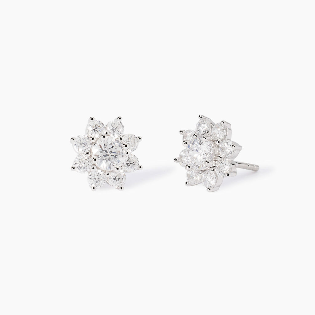 Orecchini Mabina Girasole con Zirconi Argento 925 Rodiato