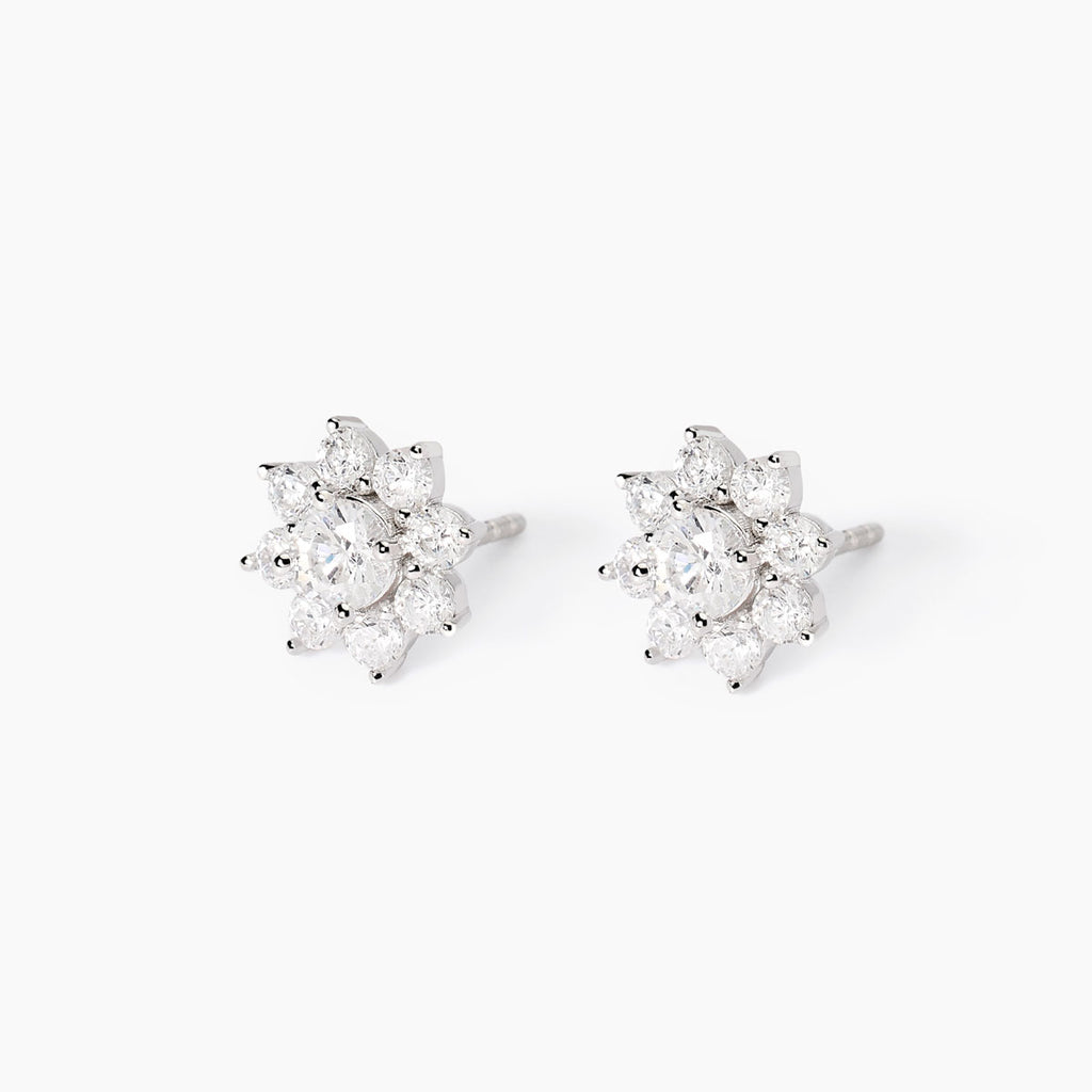 Orecchini Mabina Girasole con Zirconi Argento 925 Rodiato - vista 2