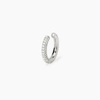 Monorecchino Mabina Ear Cuff Argento 925 Rodiato con Zirconi