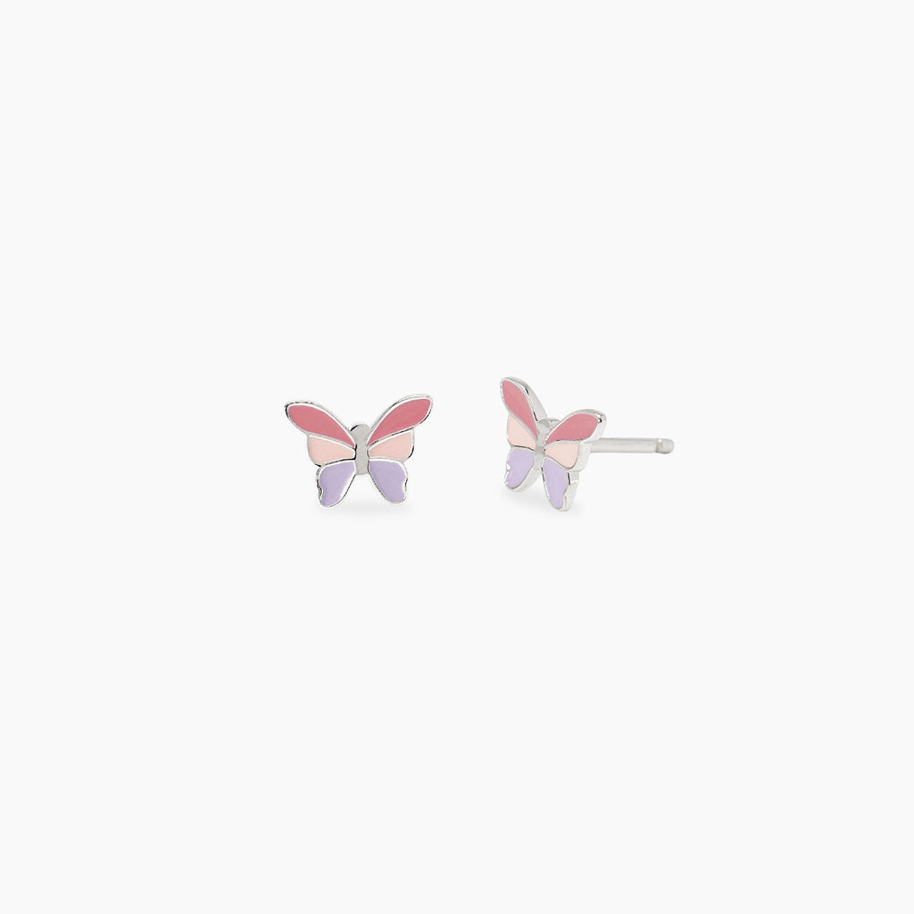 Orecchini Mabina Junior Primavera Argento 925 Farfalle Smaltate