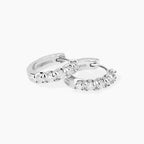 Orecchini a Cerchio Mabina My Diamond Argento con Diamanti Lab-Grown 0,07 ct