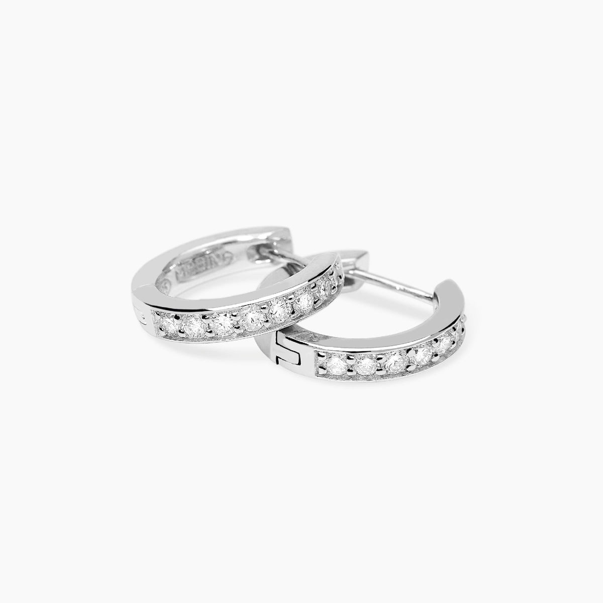 Orecchini Mabina My Diamond Cerchio Argento Diamanti Lab-Grown 0,40 ct - vista 2