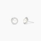 Orecchini Mabina My Diamond a Lobo con Perle Coltivate e Diamanti Lab-Grown