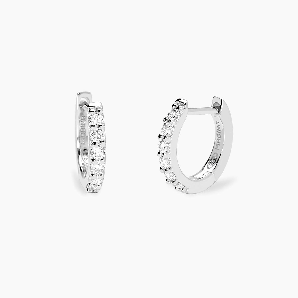 Orecchini Mabina My Diamond Cerchio Argento Diamanti Lab-Grown 0,30 ct