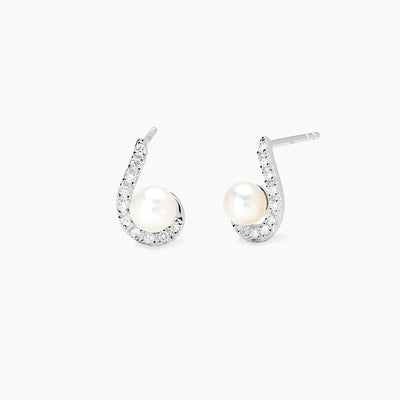Orecchini Mabina My Diamond Goccia con Perle Coltivate e Diamanti Lab-Grown