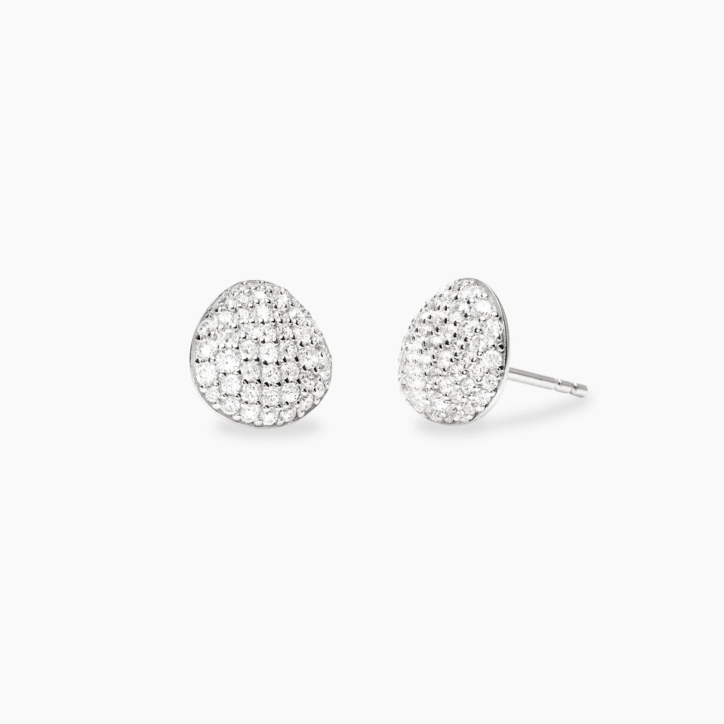 Orecchini Mabina Lucrezia Pavé di Zirconi Argento 925 Rodiato