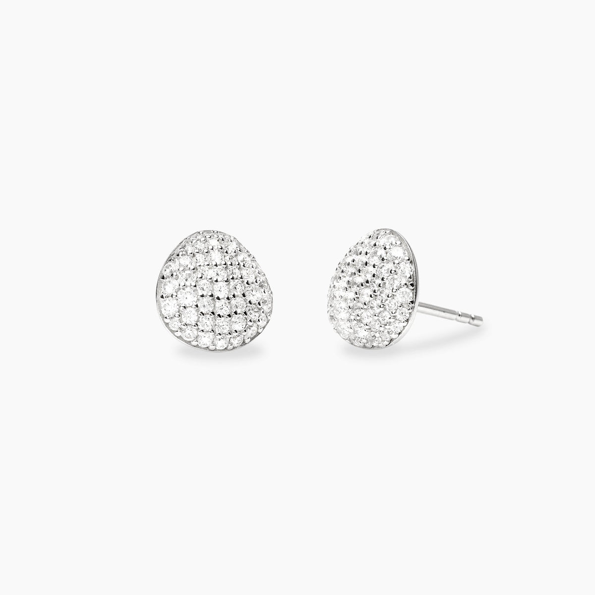Orecchini Mabina Lucrezia Pavé di Zirconi Argento 925 Rodiato