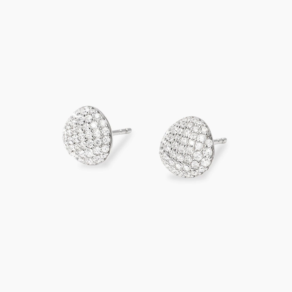 Orecchini Mabina Lucrezia Pavé di Zirconi Argento 925 Rodiato - vista 2