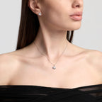 Orecchini Mabina Sguardo Indiscreto Tondi con Zirconi Argento 925 - vista 3