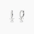 Orecchini Mabina Secret Garden Cerchio con Farfalla e Zirconi Argento 925