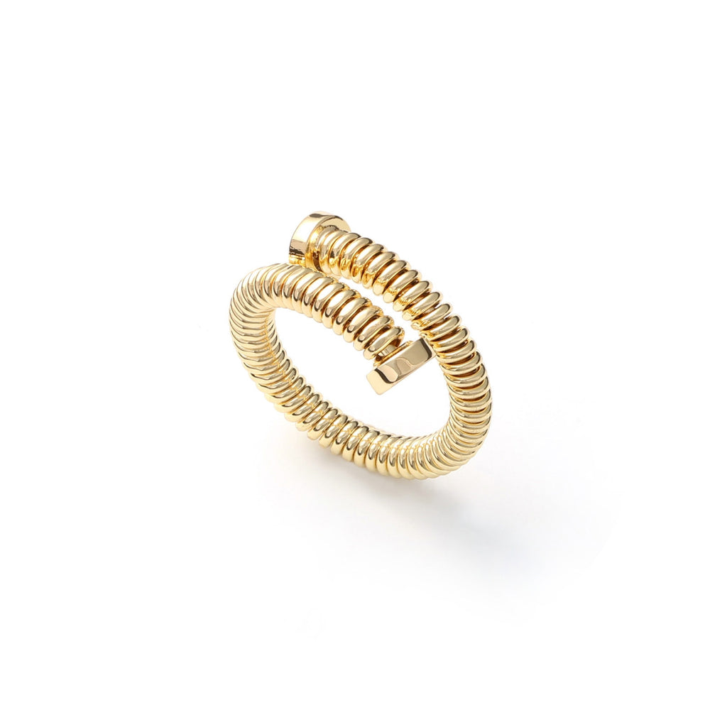 Anello Unoaerre Chiodo Ottone Dorato Aperto - packshot ufficiale