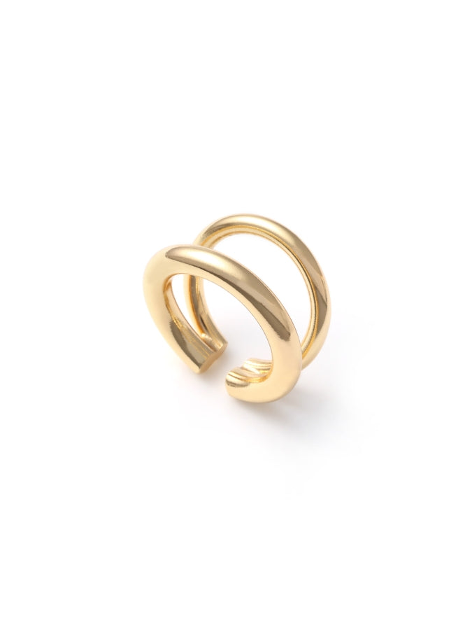 Anello Unoaerre Doppio Giro Dorato