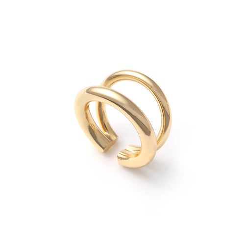 Anello Unoaerre Doppio Giro Dorato - packshot ufficiale