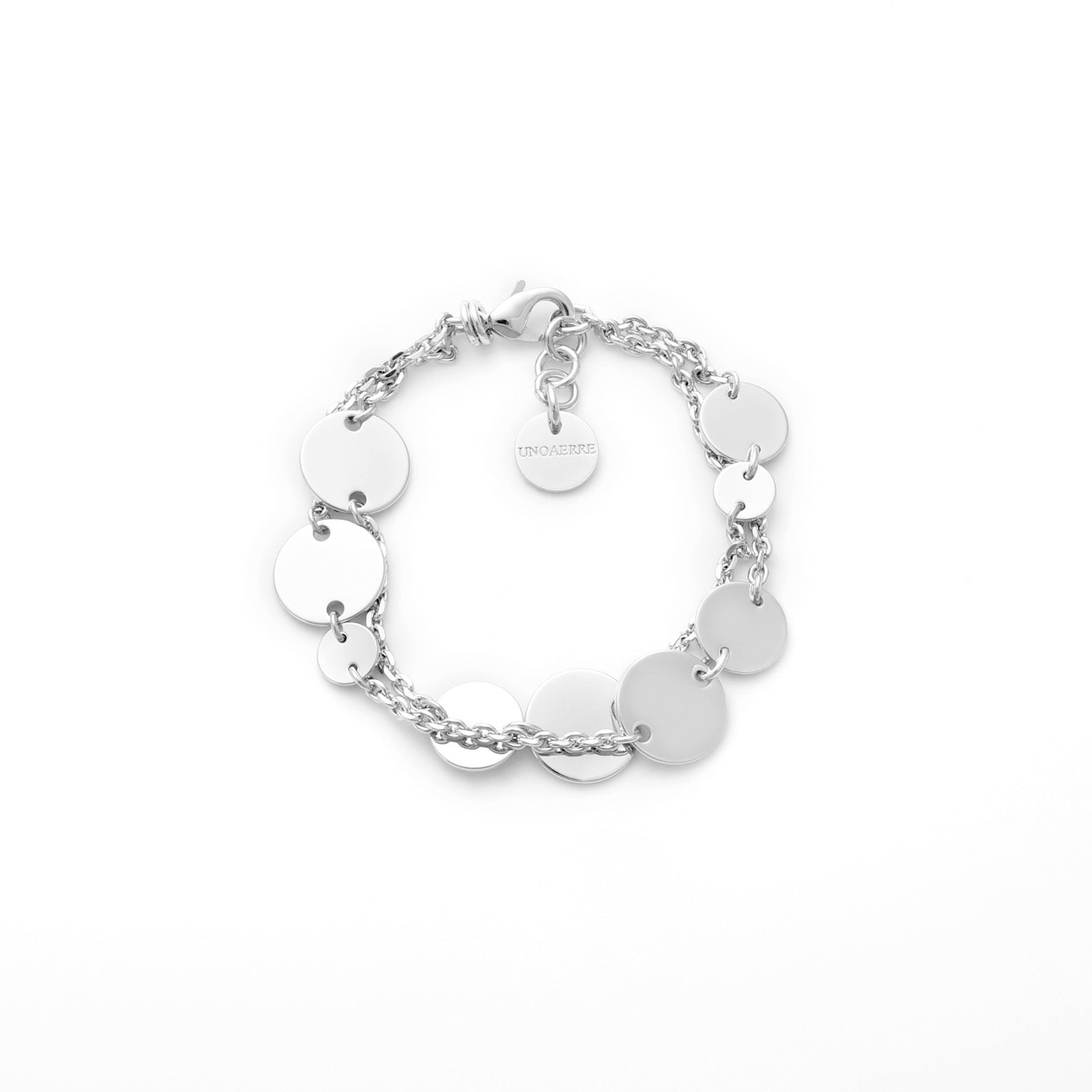 Bracciale Unoaerre Dinamica Doppio Filo con Medaglioni - vista 2