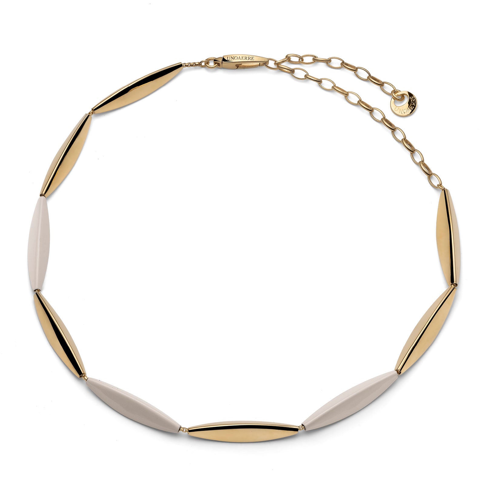 Collana Unoaerre Aria Argento 925 Dorato Avorio - packshot ufficiale