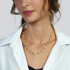 Collana Unoaerre Boule Argento 925 Dorato Satinato - vista 2