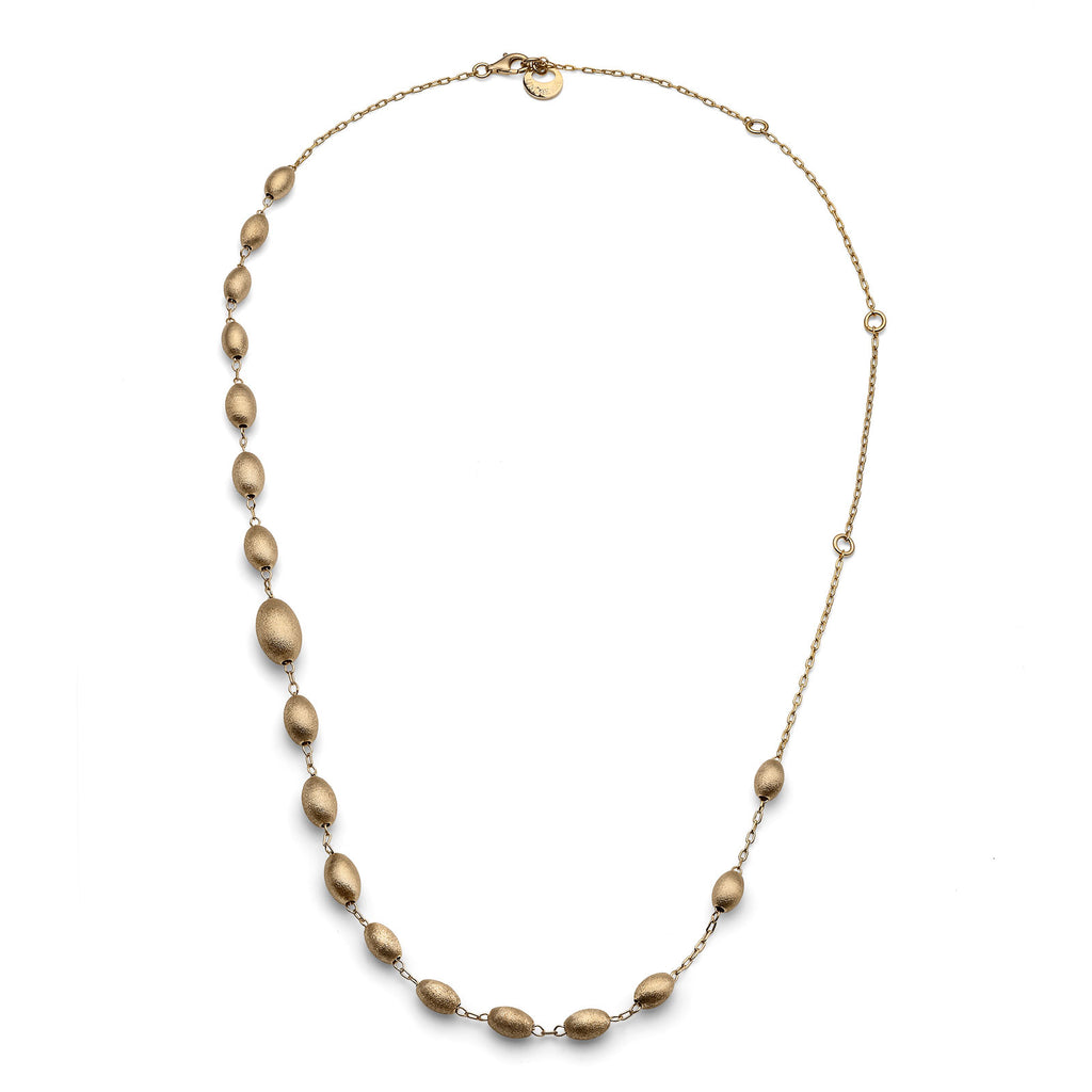 Collana Unoaerre Boule Argento 925 Dorato Satinato - vista 4