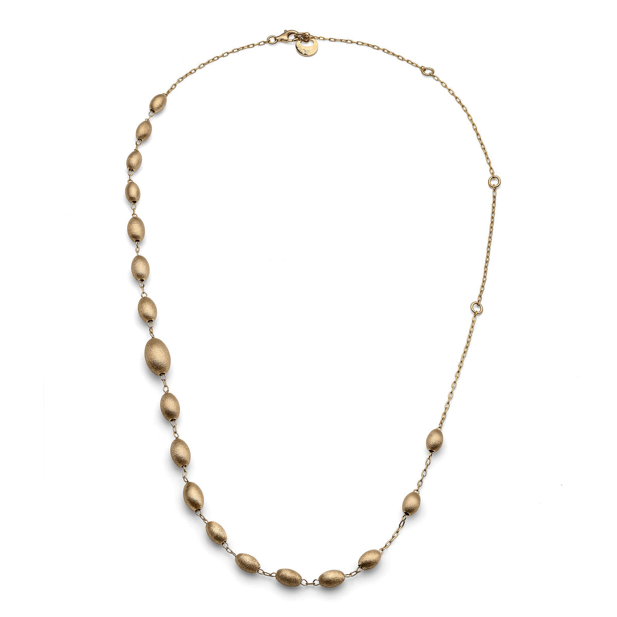 Collana Unoaerre Boule Argento 925 Dorato Satinato - vista 4