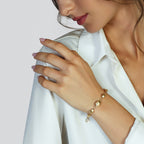Bracciale Unoaerre Boule Dorato Argento 925 - vista 2