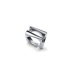 Anello Unoaerre Design Ottone Argentato Geometrico - packshot ufficiale