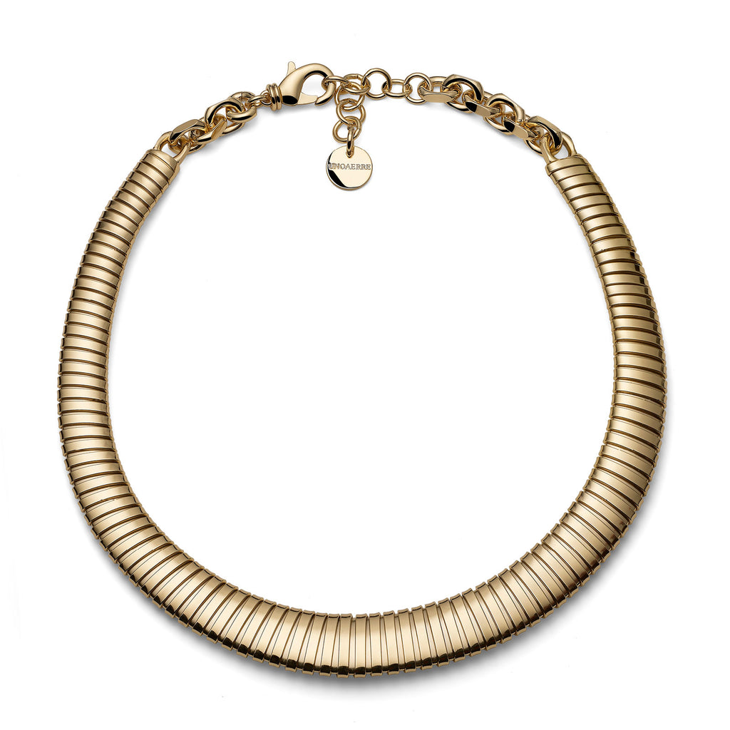 Collana Unoaerre Tubogas Maxi Dorata