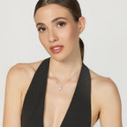 Collana Unoaerre Luxury Croce Pavé Argento 925 - vista 2