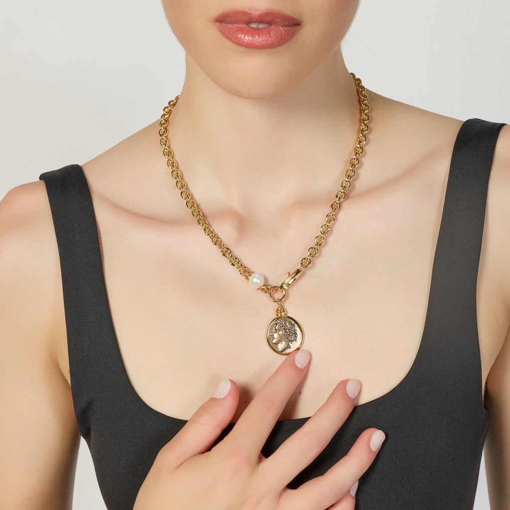 Collana Unoaerre Classica Medaglia Greca - vista 4