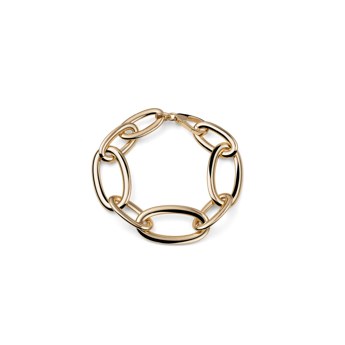 Bracciale Unoaerre Catena Ovale Maxi Dorata
