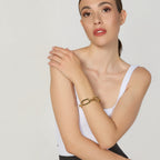 Bracciale Unoaerre Catena Ovale Maxi Dorata - vista 4
