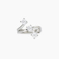 Anello Mabina Trilogy in Lega di Bronzo e Argento con Zirconi Bianchi