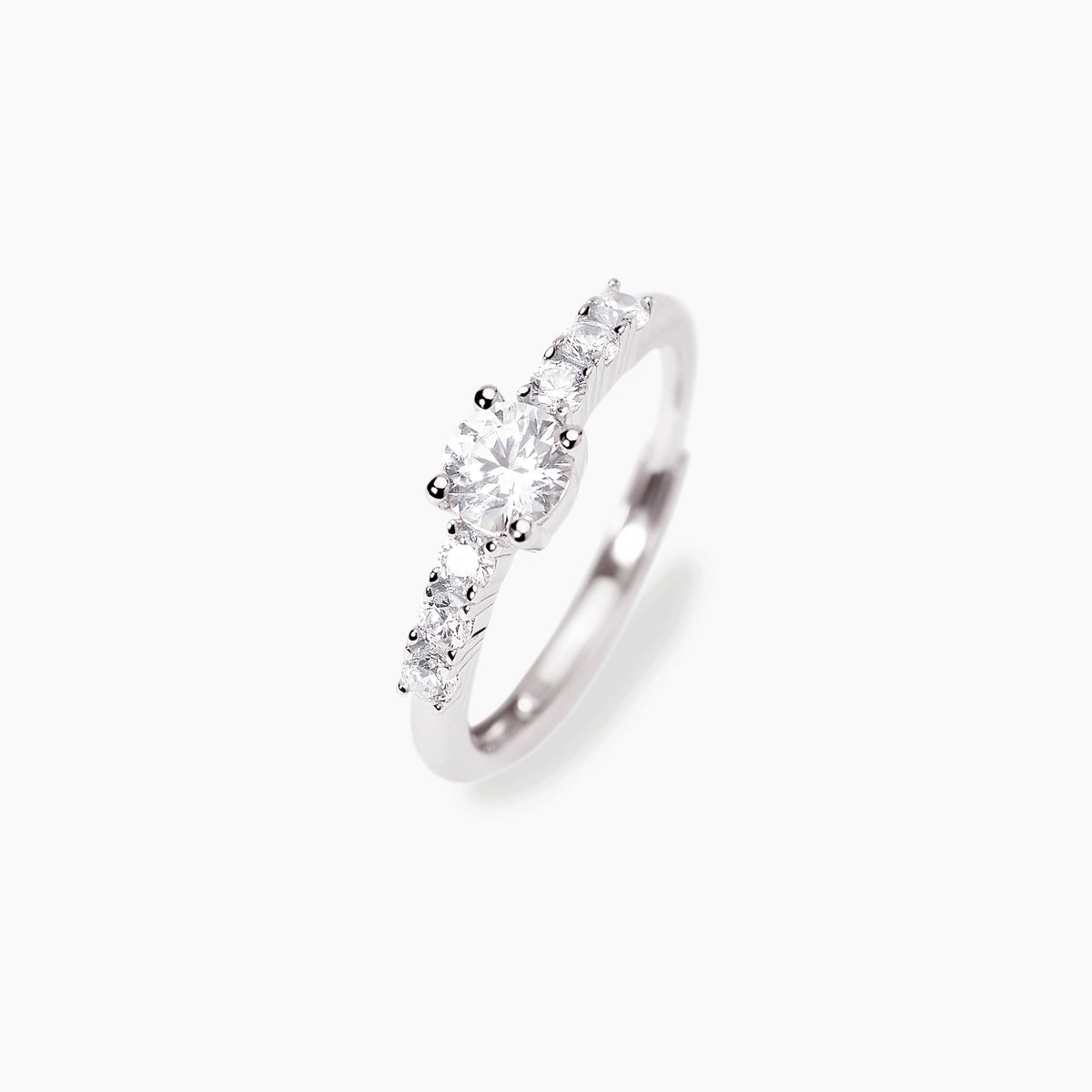Anello Mabina Dimmi di Sì in Lega di Bronzo e Argento con Zirconi - vista 3