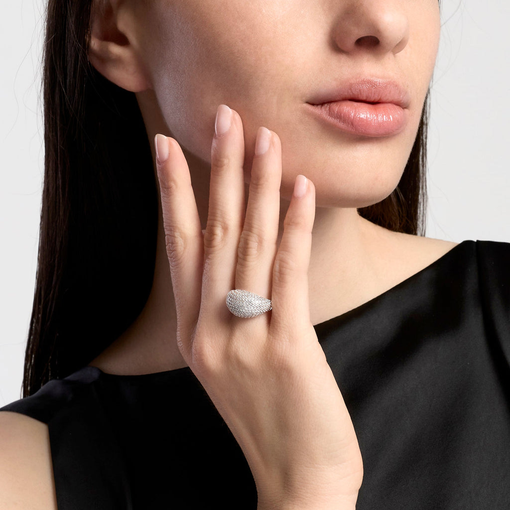 Anello Chevalier Mabina Nicole in Lega di Bronzo e Argento con Zirconi - vista 4