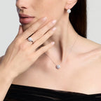 Anello Mabina Sirio in Lega di Bronzo e Argento con Zirconi Bianchi - vista 4