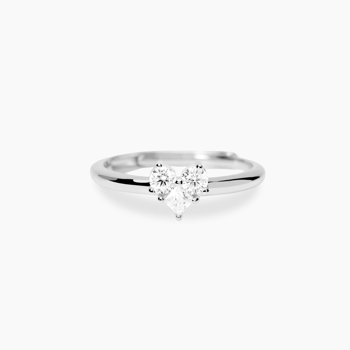 Anello Mabina Primo Amore in Lega di Bronzo e Argento con Zirconi