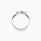 Anello Mabina Siamo Noi in Lega di Bronzo e Argento Rodiata con Zirconi - vista 2