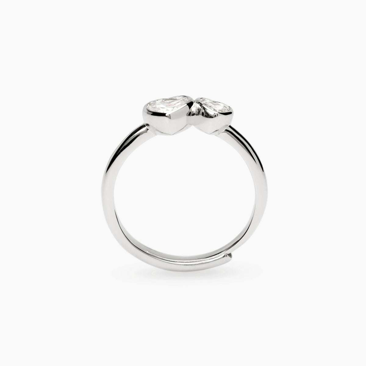Anello Mabina Siamo Noi in Lega di Bronzo e Argento Rodiata con Zirconi - vista 2