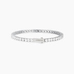 Bracciale Mabina Tennis Club in Lega di Bronzo e Argento con Zirconi 3,5 mm