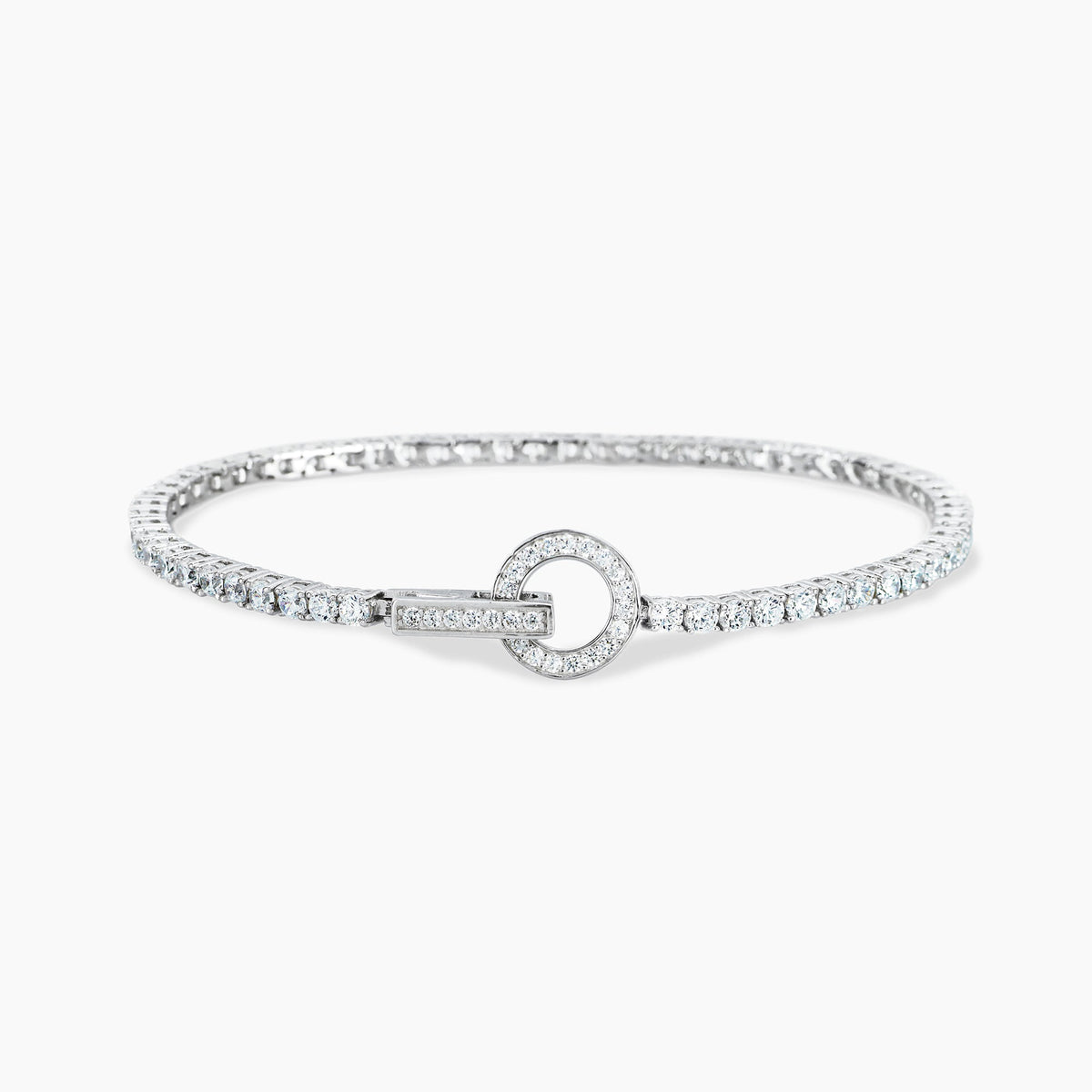 Bracciale Mabina Tennis Club in Lega di Bronzo e Argento con Chiusura a Cerchio