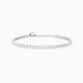 Bracciale Mabina Mini Tennis in Bronzo Rodiato con Zirconi 2,8 mm