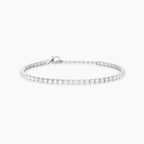 Bracciale Mabina Mini Tennis in Bronzo Rodiato con Zirconi 2,8 mm
