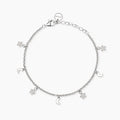 Bracciale Mabina Moon-Light in Lega di Bronzo e Argento con Lune e Stelle