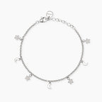 Bracciale Mabina Moon-Light in Lega di Bronzo e Argento con Lune e Stelle