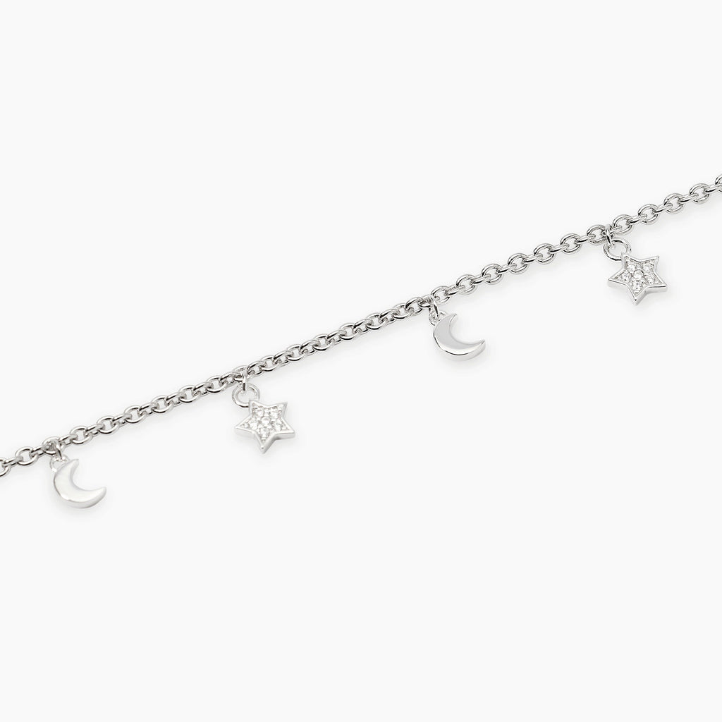 Bracciale Mabina Moon-Light in Lega di Bronzo e Argento con Lune e Stelle - vista 2
