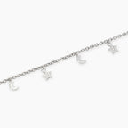 Bracciale Mabina Moon-Light in Lega di Bronzo e Argento con Lune e Stelle - vista 2