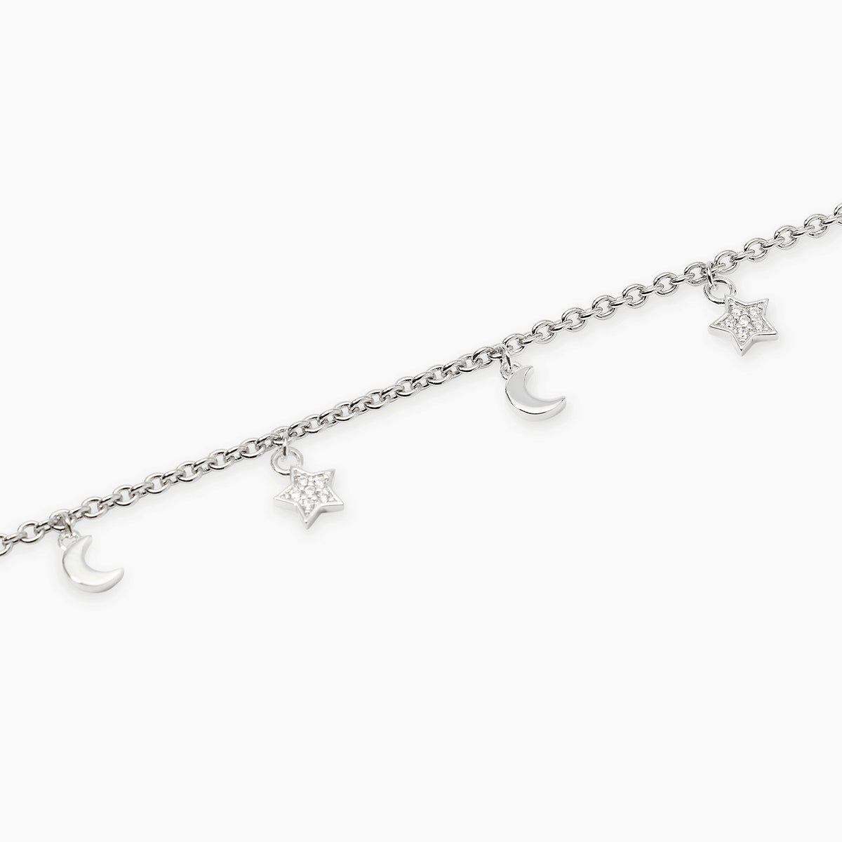 Bracciale Mabina Moon-Light in Lega di Bronzo e Argento con Lune e Stelle - vista 2