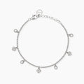 Bracciale Mabina Lucky-Light in Lega di Bronzo e Argento con Quadrifogli