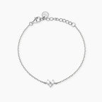 Bracciale Mabina Primo Amore in Lega di Bronzo e Argento con Cuore di Zirconi